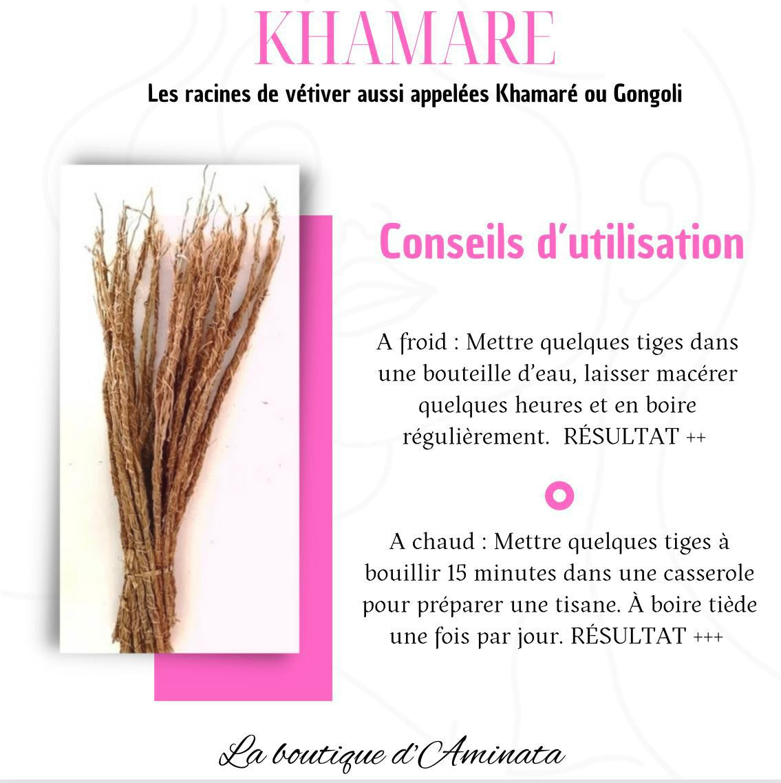 KHAMARE (Vetiver Roots Also Called Khameré Or Gongoli)
